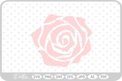 Rose Flower SVG PNG DXF Product Image 1