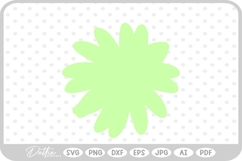Flower Petal Floral Shape Head SVG PNG DXF Product Image 1