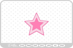 Star Shape Stars Space Doodle Starburst SVG PNG DXF Product Image 1