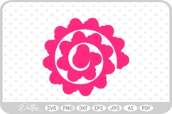 Rolled Flower SVG PNG DXF Product Image 1