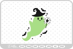 Ghost Witch Hat Wand SVG PNG DXF Product Image 1