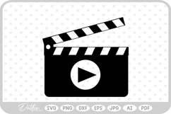 Film Board Movie Reel Tape SVG PNG DXF Product Image 1