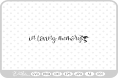 In Loving Memory Hummingbird SVG PNG DXF Product Image 1