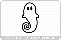 Ghost Halloween Spooky Season SVG PNG DXF Product Image 1