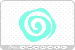 Rolled Flower Template SVG PNG DXF Product Image 1