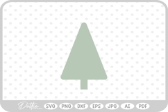 Christmas Tree Doodle Hand Drawn Winter SVG PNG DXF Product Image 1