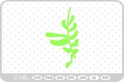 Stem With Leaves SVG PNG DXF Product Image 1