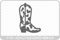 Cowgirl Cowboy Boot YeeHaw SVG PNG DXF Product Image 1