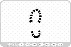 Santa Boot Print Christmas SVG PNG DXF Product Image 1