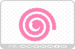 Rolled Flower SVG PNG DXF Product Image 1