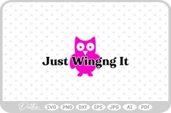 Owl Quote SVG PNG DXF Product Image 1