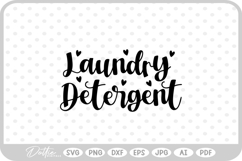 Laundry Detergent Minimal Cleaning Label SVG PNG DXF Product Image 1