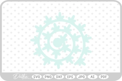 Rolled Flower Template SVG PNG DXF Product Image 1