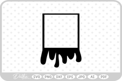 Dripping Melted Shape Silhouette Blood SVG PNG DXF Product Image 1