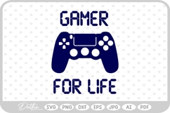 Gamer For Life SVG PNG DXF Product Image 1