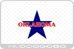 Oklahoma Star USA State America SVG PNG DXF Product Image 1
