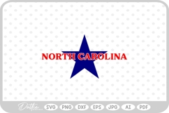 North Dakota Star USA State America SVG PNG DXF Product Image 1