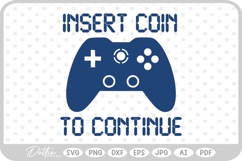 Video Game Controller Slogan SVG PNG DXF Product Image 1