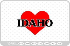 Hawaii Heart USA State America SVG PNG DXF Product Image 1