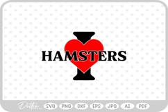 I Love Hamsters Pets Animals SVG PNG DXF Product Image 1