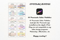 120 Zodiac Brush Stamps | Zodiac Procreate Stamps Product Image 8