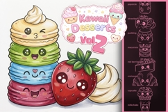 Procreate Kawaii Dessert Stamp Set 10 Cute Sweet Brushes Product Image 1