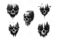 Tattoo skull Procreate stamp pack — realistic, hand-drawn skull brushes for Procreate. Ideal for gothic, horror, Halloween, and tattoo-inspired digital art projects