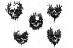 Tattoo skull Procreate stamp pack — realistic, hand-drawn skull brushes for Procreate. Ideal for gothic, horror, Halloween, and tattoo-inspired digital art projects