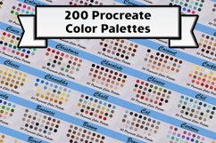 Procreate color palette collection with different swatches Product Image 1