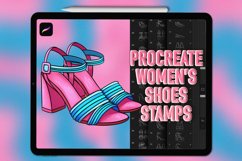 Procreate women shoes stamps