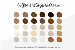 procreate color Palette Coffee Procreate Stamp Set Procreate Brushes