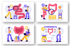 12 Proctologist or Colonoscopy Procedure Illustration Product Image 2