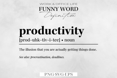 Funny Office Definition Wall Art, Office Decor SVG, PNG. Product Image 1