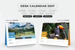 Desk calendar 2027 a5 horizontal
