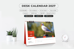 A5 desk calendar 2027