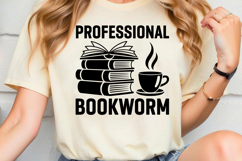 Professional Bookworm SVG, Book Lover SVG, Reading SVG Product Image 2
