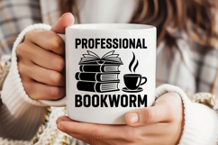 Professional Bookworm SVG, Book Lover SVG, Reading SVG Product Image 3