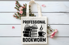 Professional Bookworm SVG, Book Lover SVG, Reading SVG Product Image 4