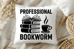 Professional Bookworm SVG, Book Lover SVG, Reading SVG Product Image 5