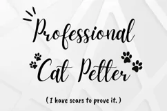 Professional Cat Petter svg png - Cat Mom Funny Sublimation Product Image 1