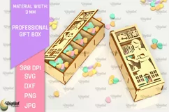 Teacher Gift Box Laser Cut. 3D Favor Box SVG Laser Cut Product Image 1