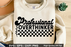 Mental Health SVG Design - Professional Overthinker Product Image 4