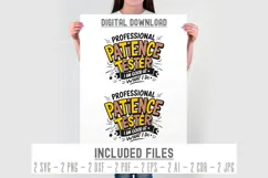 Funny Patience Tester SVG for Kids and Toddler Shirts Product Image 3