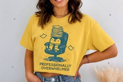 Professionally Overwhelmed PNG, Funny Penguin Office Humor Product Image 4