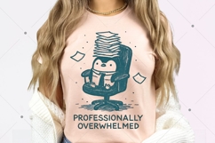 Professionally Overwhelmed PNG, Funny Penguin Office Humor Product Image 7
