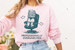 Professionally Overwhelmed PNG, Funny Penguin Office Humor Product Image 8