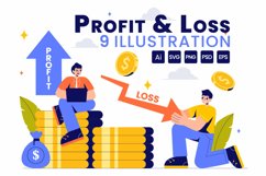 9 Business Profit and Loss Illustration Product Image 1