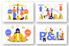 9 Business Profit and Loss Illustration Product Image 3