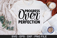 Progress Over Perfection - Kindness SVG Design Product Image 1