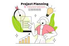 6 Project Planning Vector Illustration Product Image 1
